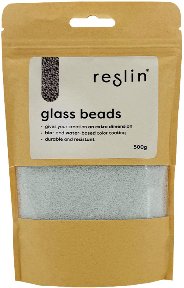 Reslin Glasperlen 500 g Mattweiß