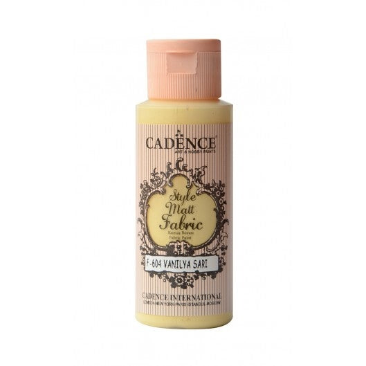 Cadence Style Mat Textielverf 59ml Vanilla Yellow