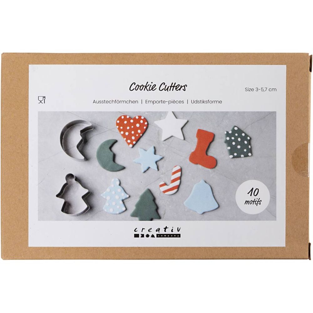 CC Ausstechformen Weihnachtsmotive 3-5,7 cm 10 Stück