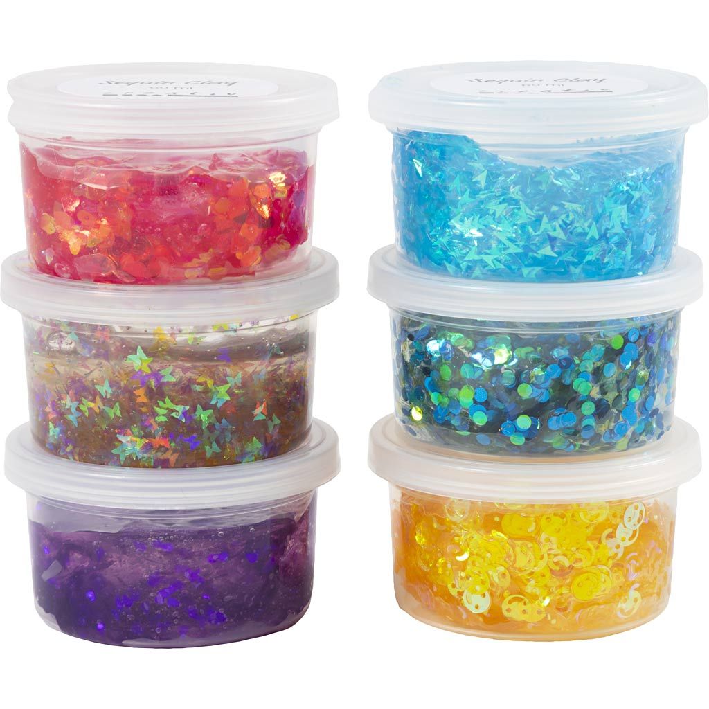 CC Sequin Clay Blue/Green Harmony, Purple/Pink Harmony 6x60 gr