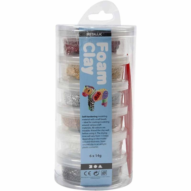 Foam Clay® Koker Metallic 6x14gr