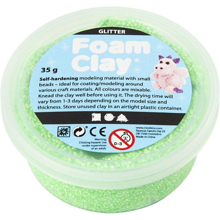 Foam Clay® Glitter Green 35g