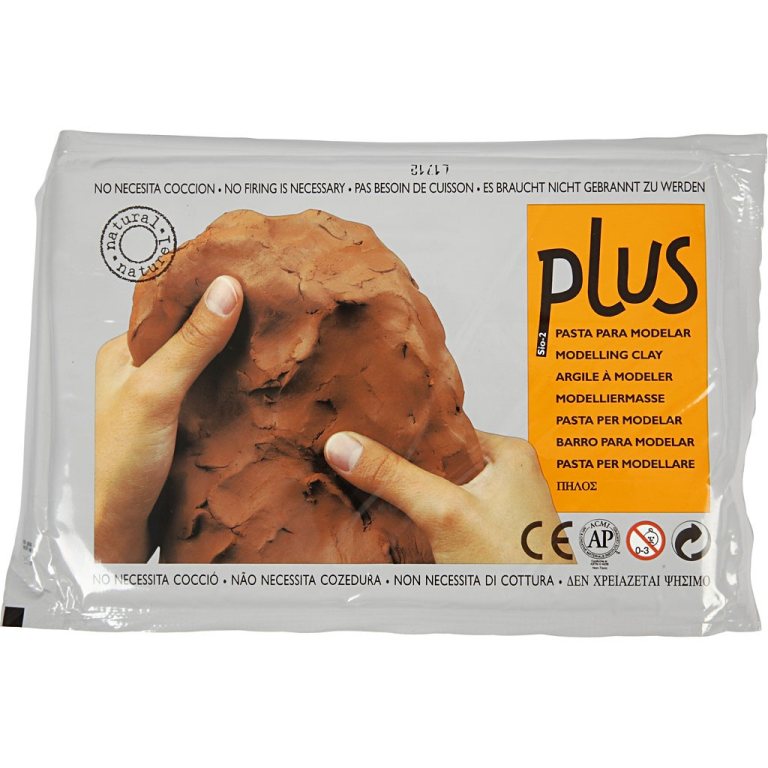 Plus Luchtdrogende Klei 1kg Terracotta