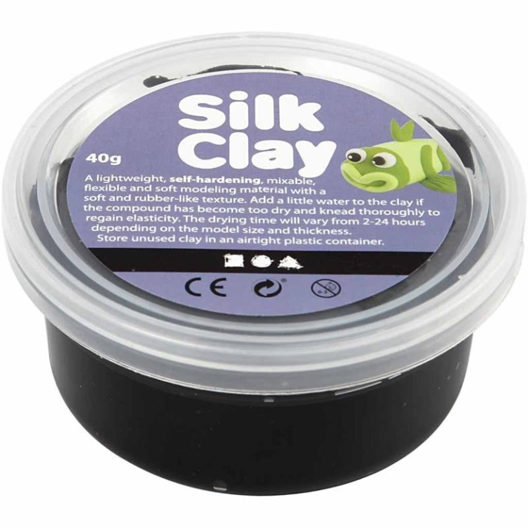 Silk Clay® Zwart 40 gr