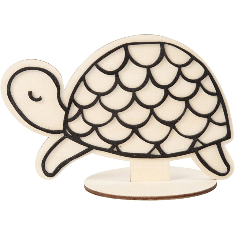 CC Houten Figuur Schildpad 18 cm