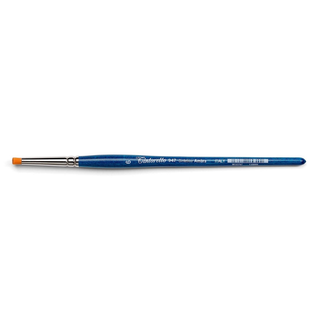 Tintoretto Amber Synthetic Round Slant Brush 2