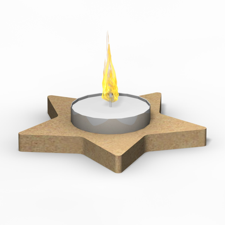 Gomille MDF Teelichthalter Stern 13x9 cm