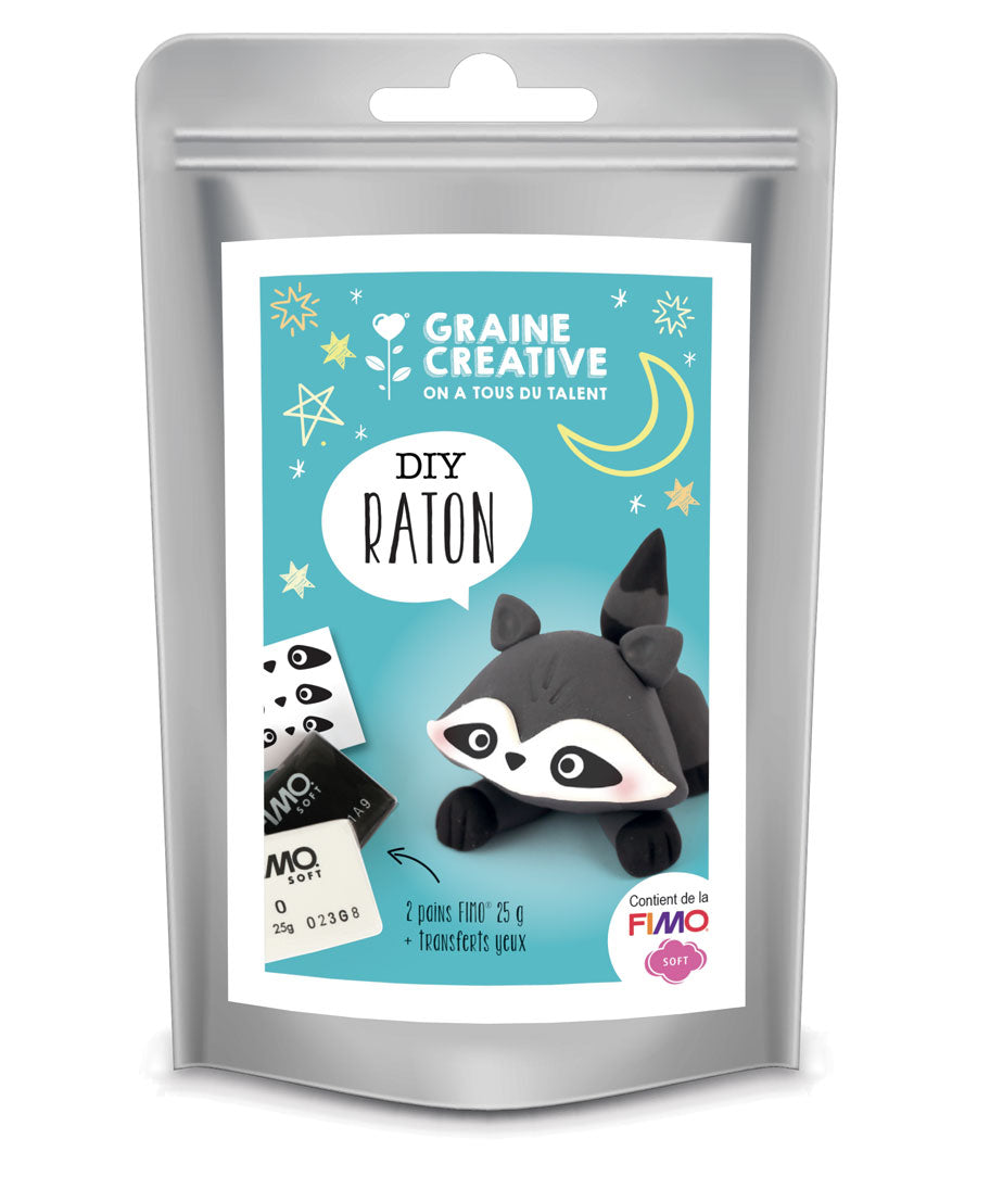 GC Fimo Soft Polymer Clay - Raccoon
