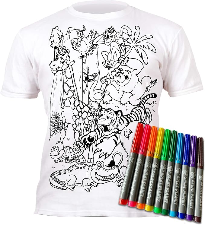 Splat Planet T-Shirt Colours Set Zoo 9 - 11 Years