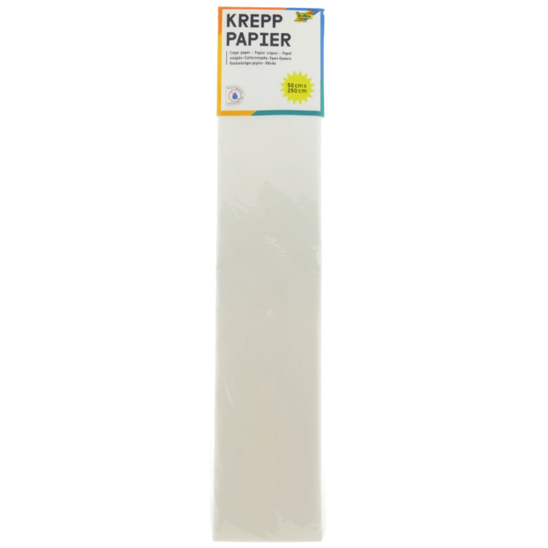 Folia Crepepapier 50x250 cm Wit
