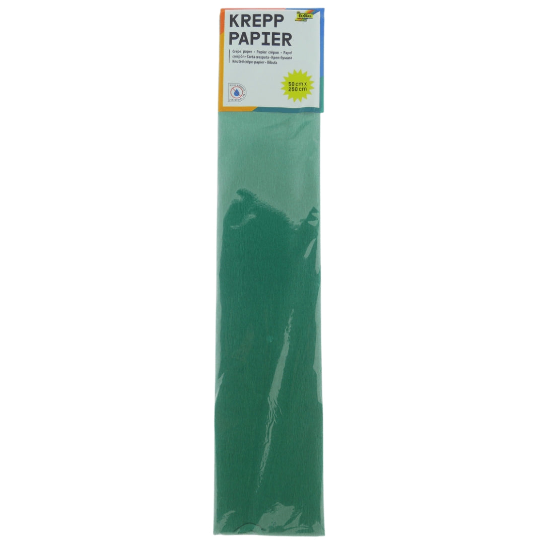 Folia Crepepapier 50x250 cm Mosgroen