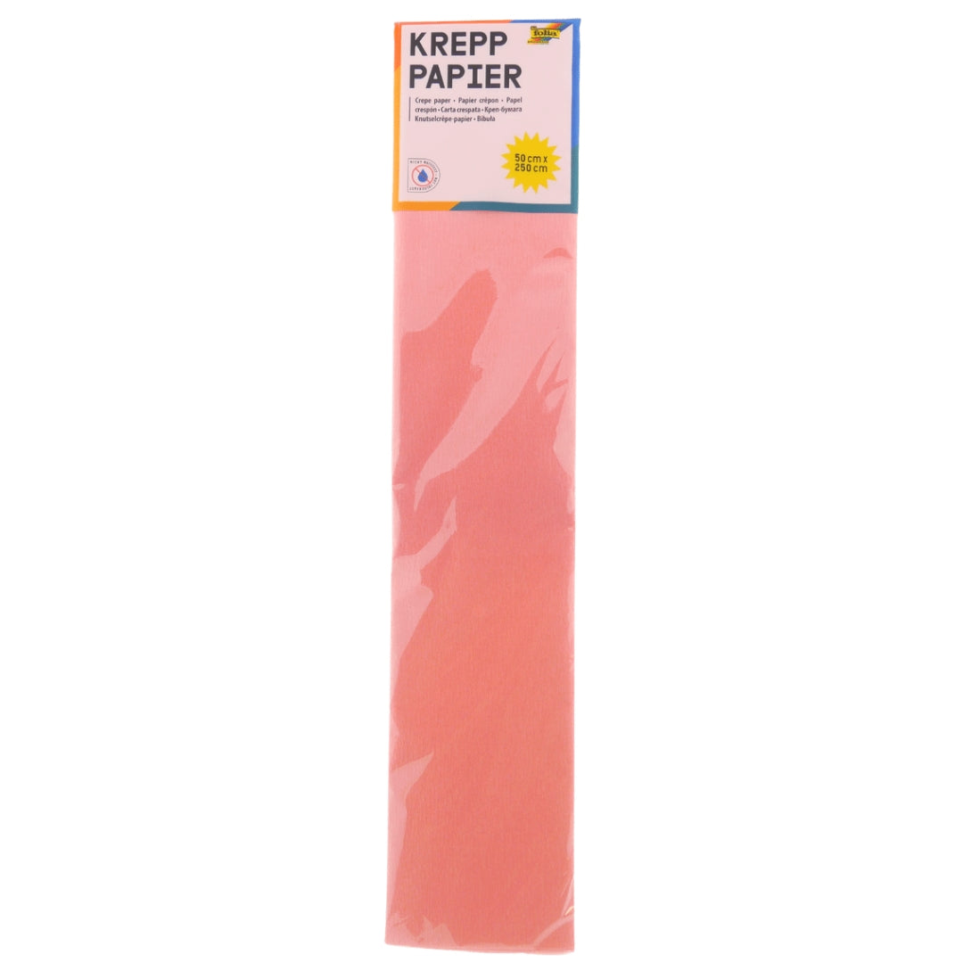 Folia Krepppapier 50x250 cm Korallenrosa