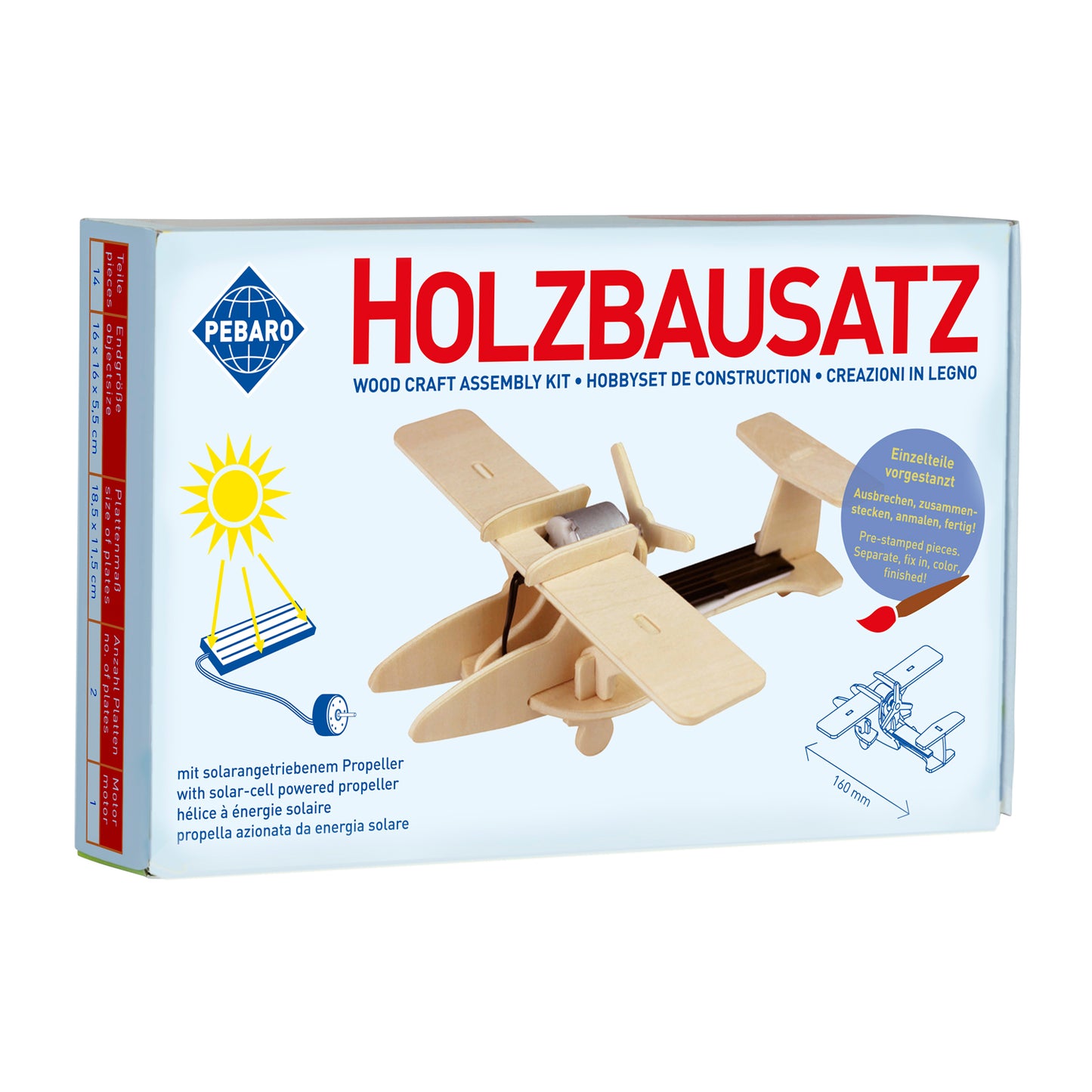 Pebaro Holzbausatz Solarflugzeug