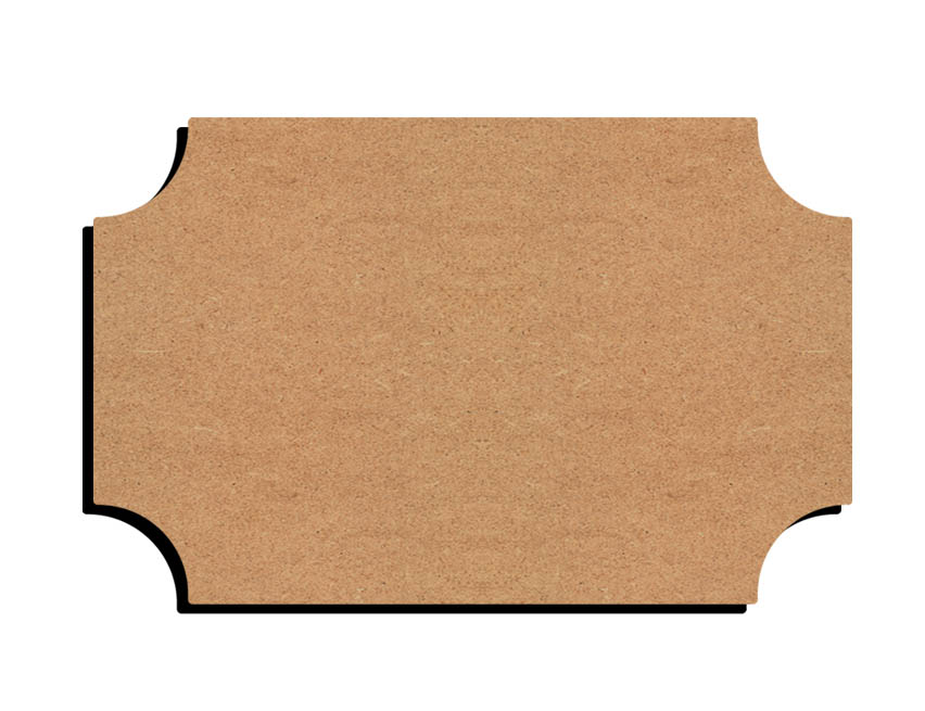 Gomille MDF Naambord 22x14 cm