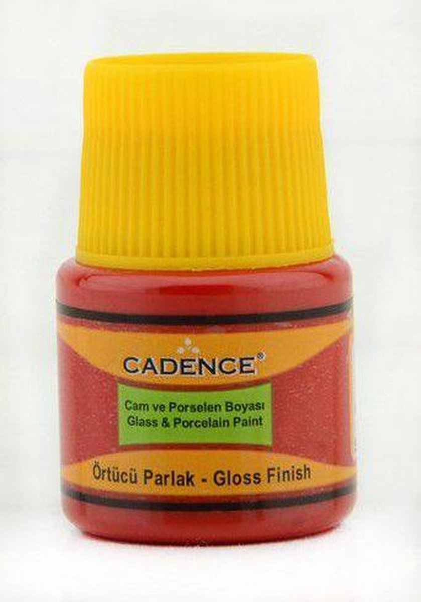 Cadence Glas- und Porzellanfarbe Opaque 45 ml Green Strawberry Red