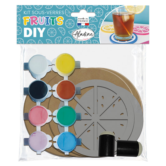 Aladine DIY Set Fruit Coaster Schilderen