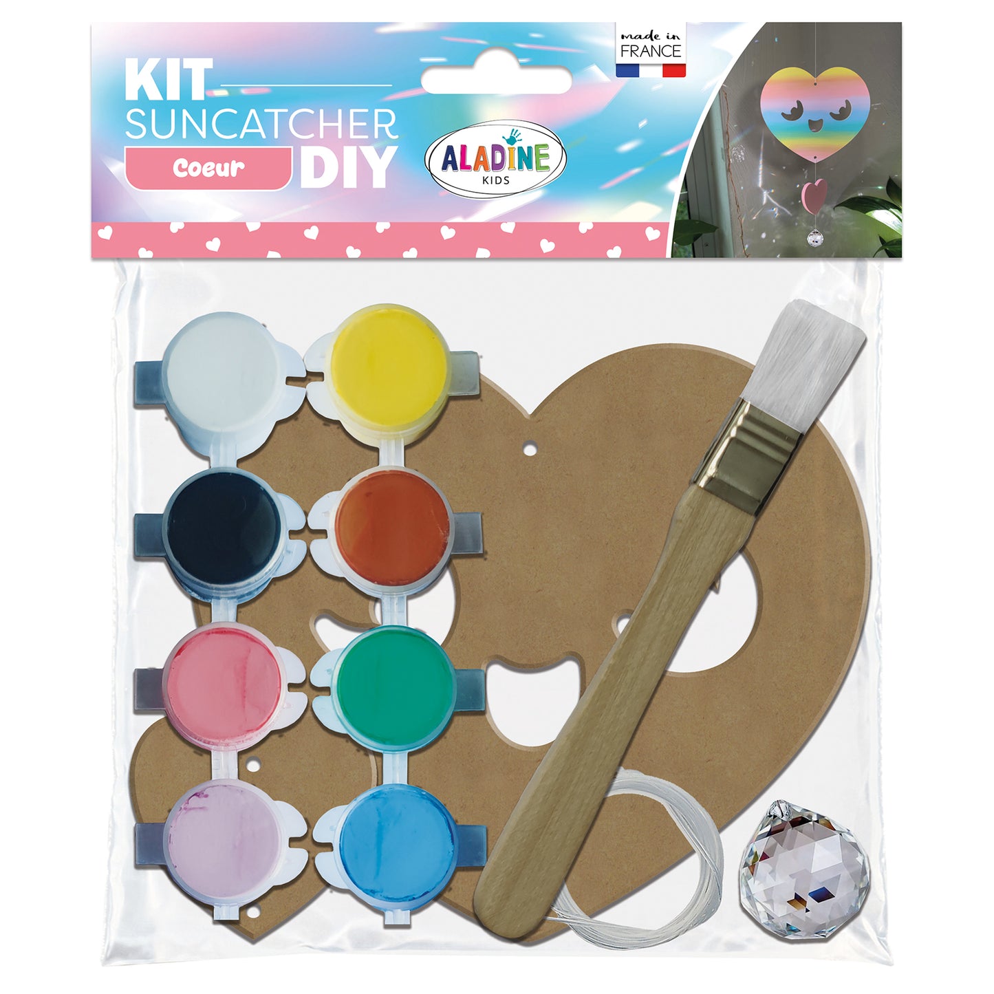Aladine Sun Catcher Painting Set Heart