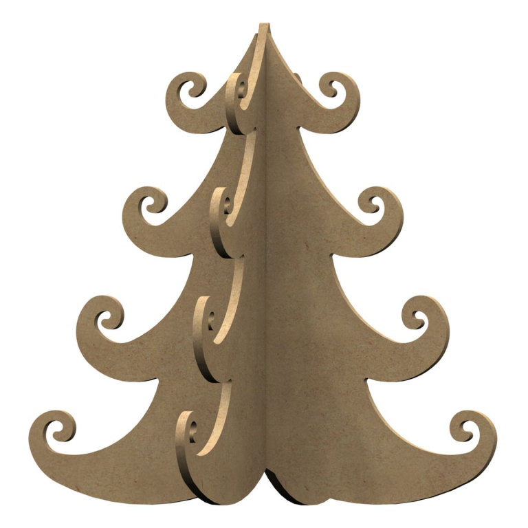 Gomille MDF Figure Christmas Tree 3D 30 cm
