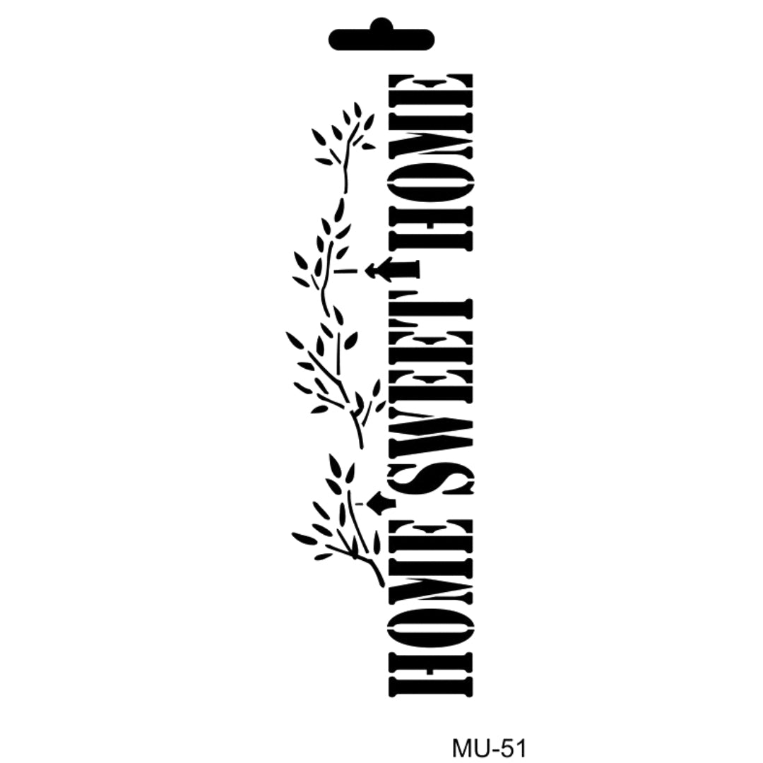 Cadence Mixed Media Stencil MU51 10x25 cm Home Sweet Home