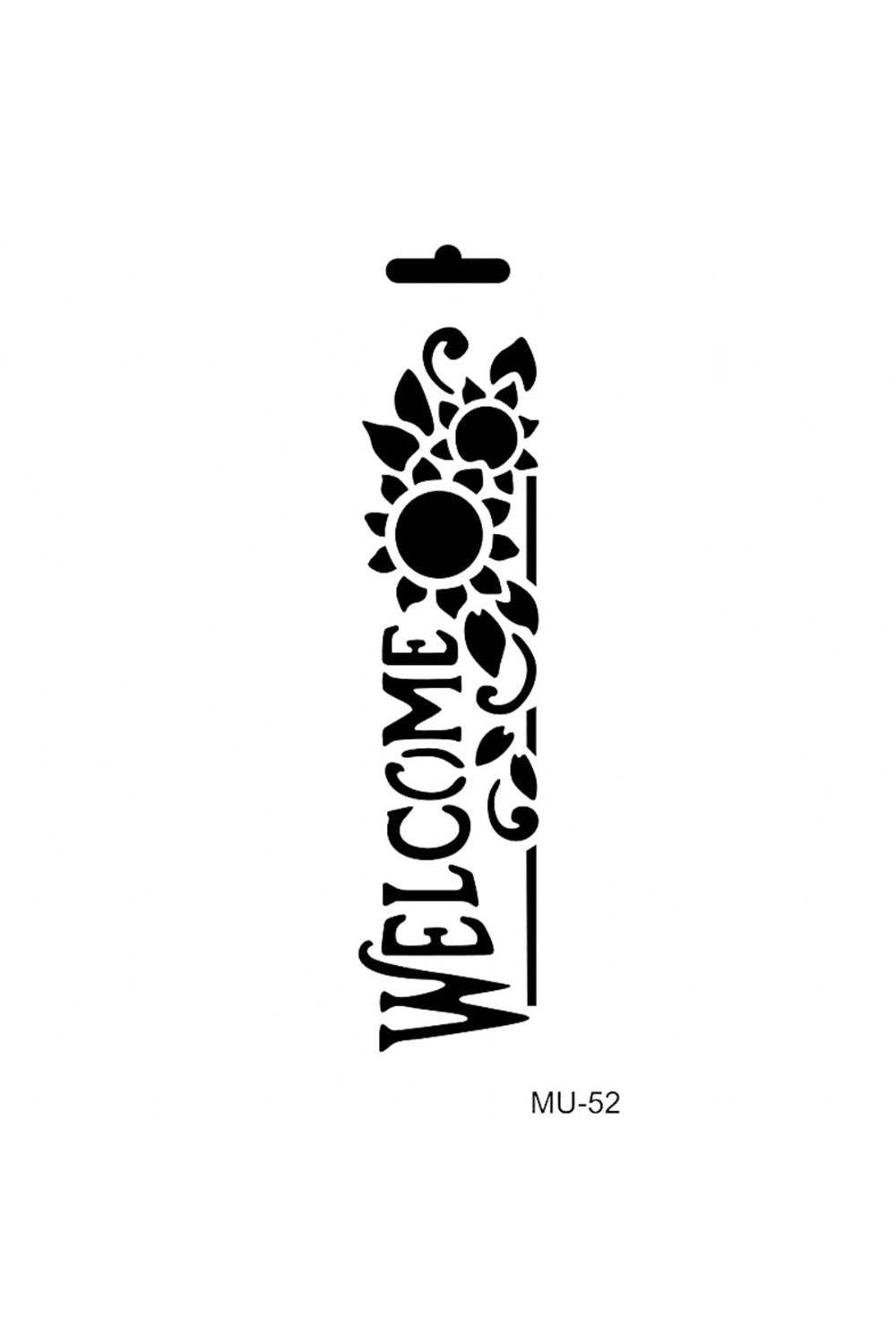Cadence Mixed Media Stencil MU52 10x25 cm Welkom