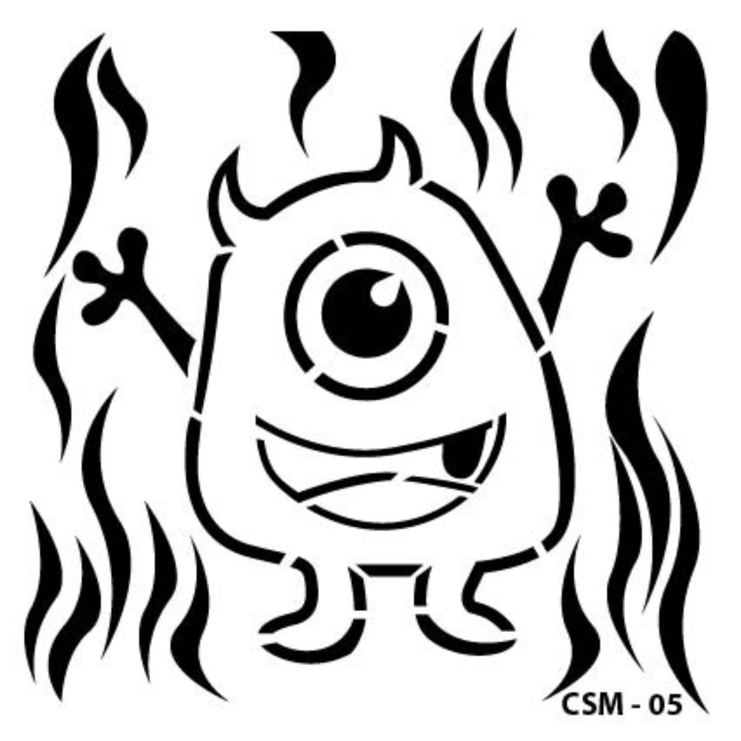 Cadence Kids Monster Stencil CSM-05 25x25 cm