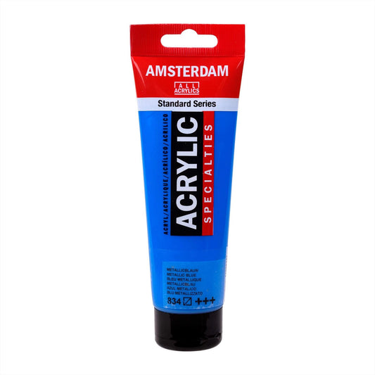 Royal Talens Amsterdam acrylic paint 120 ml 834 - Metallic Blue
