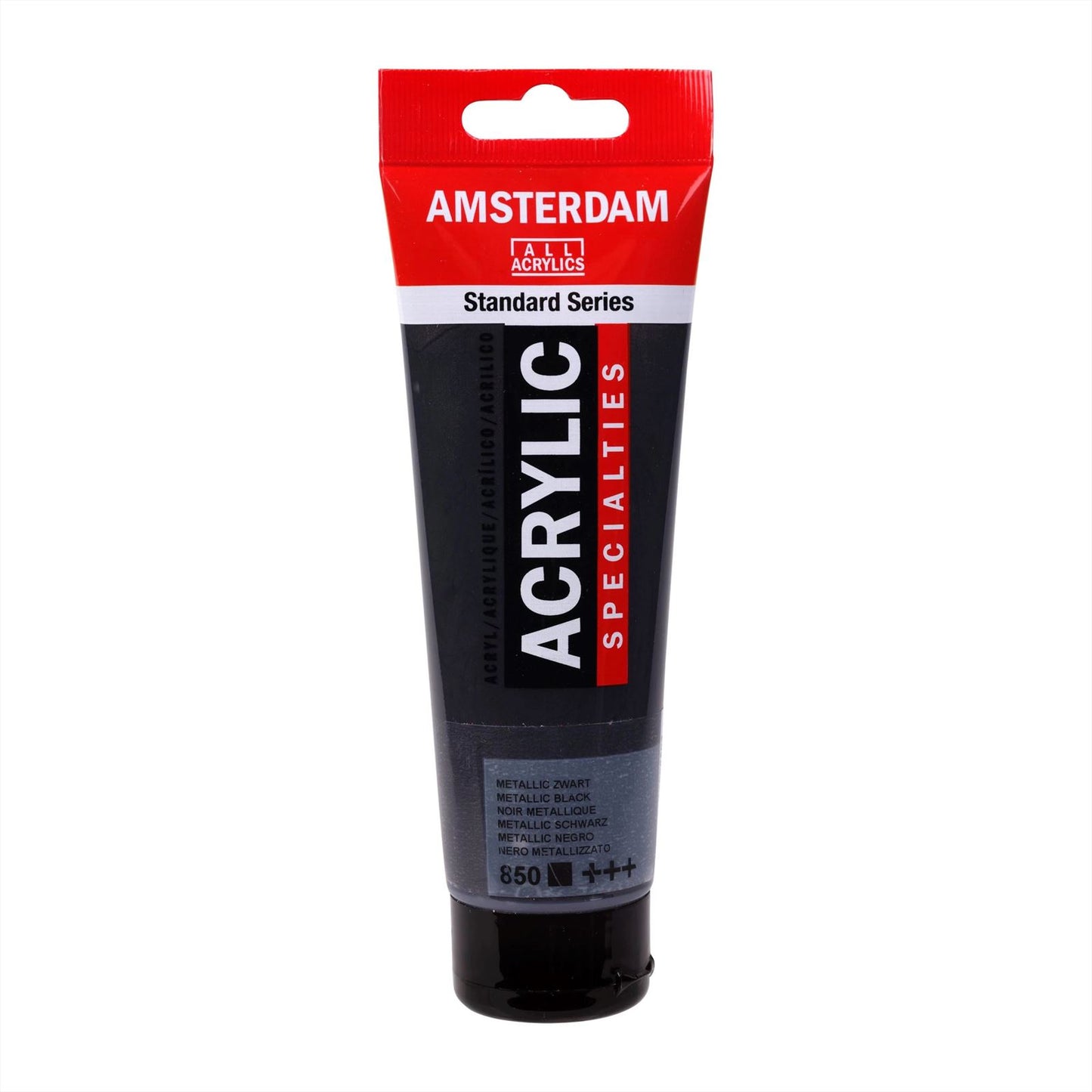 Royal Talens Amsterdam Acrylic Paint 120ml 850 - Metallic Black
