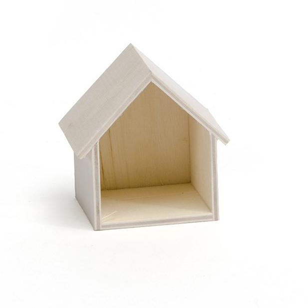 Wooden House 6.5x4.5x6.5 cm