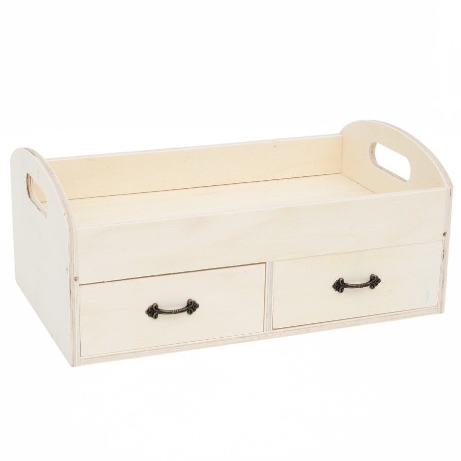 Houten Dienblad met Lades 35x21x15 cm