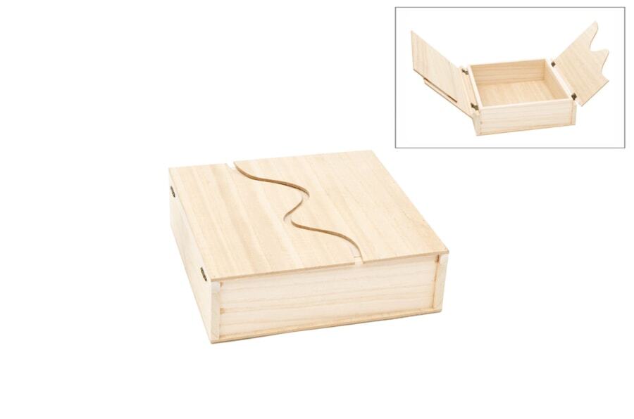 Holzbox Golf 20x20x6 cm