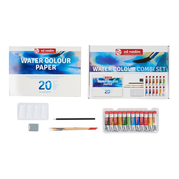 TAC Kombiset Aquarellfarben 12 Farben x 12 ml