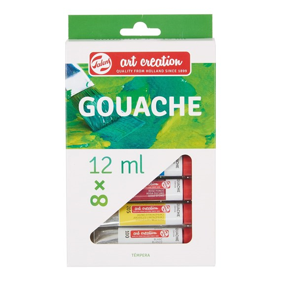 TAC Gouache Set 8 kleuren x12 ml
