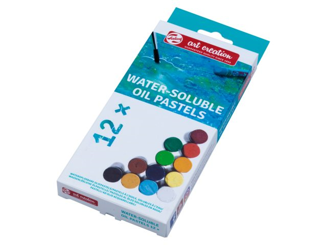TAC Wasserlösliche Ölpastelle Set 12 Farben