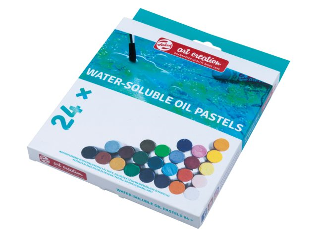 TAC Wateroplosbare Oliepastels Set 24 kleuren