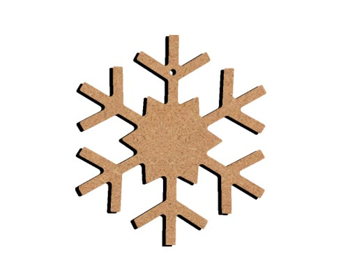 MDF Figur Eisstern 10 cm