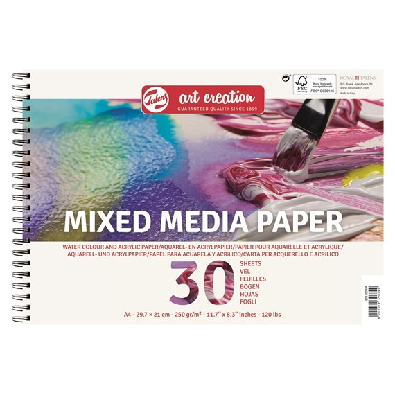 TAC Mixed Media Papier A4 250gr 30 vel