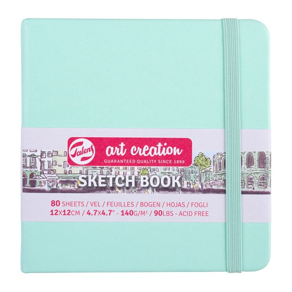 TAC Skizzenbuch 12x12 cm 140 g 80 Blatt Mintgrün