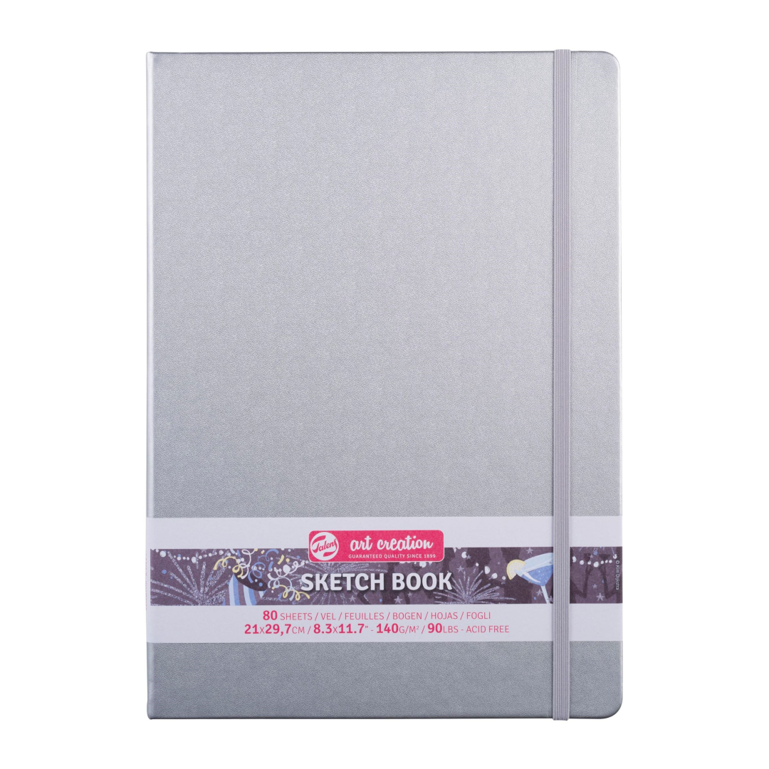 TAC Schetsboek 21x30 cm 140gr 80 vel Zilver