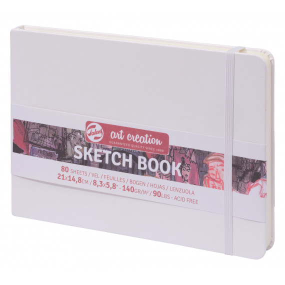 TAC Schetsboek 21x15 cm 140gr 80 vel Wit