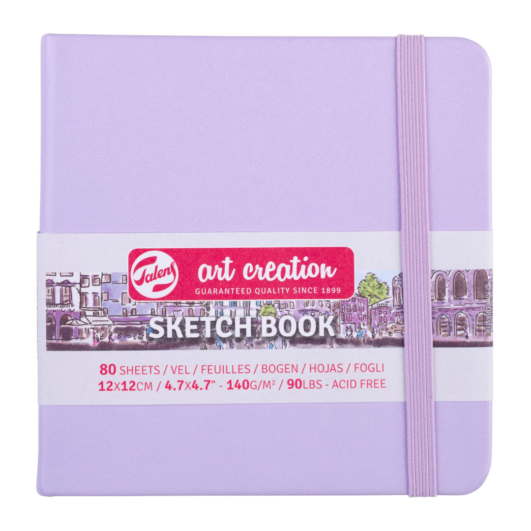 TAC Sketchbook 12x12 cm 140 gsm 80 sheets Pastel Violet