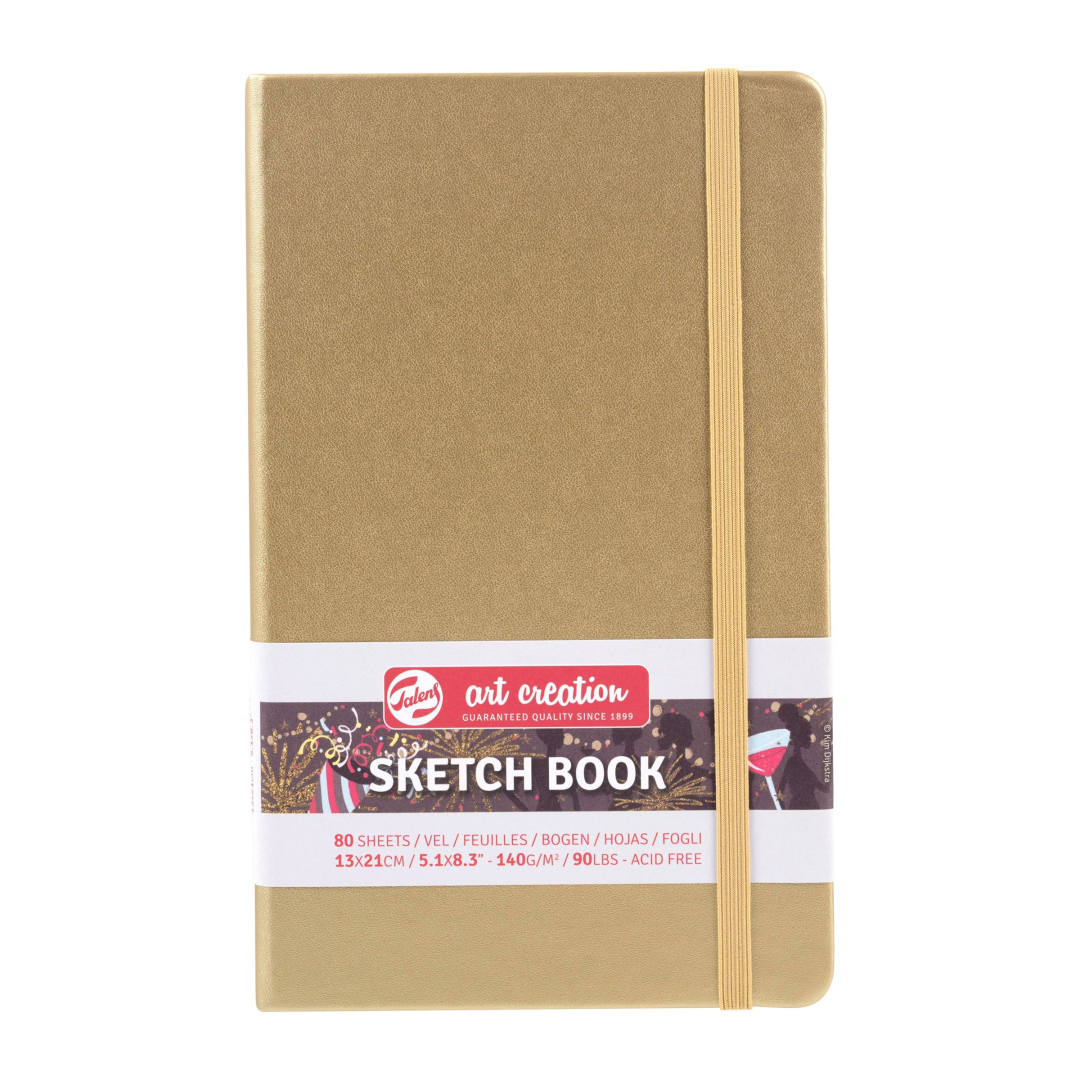 TAC Sketchbook 13x21 cm 140gsm 80 sheets White Gold