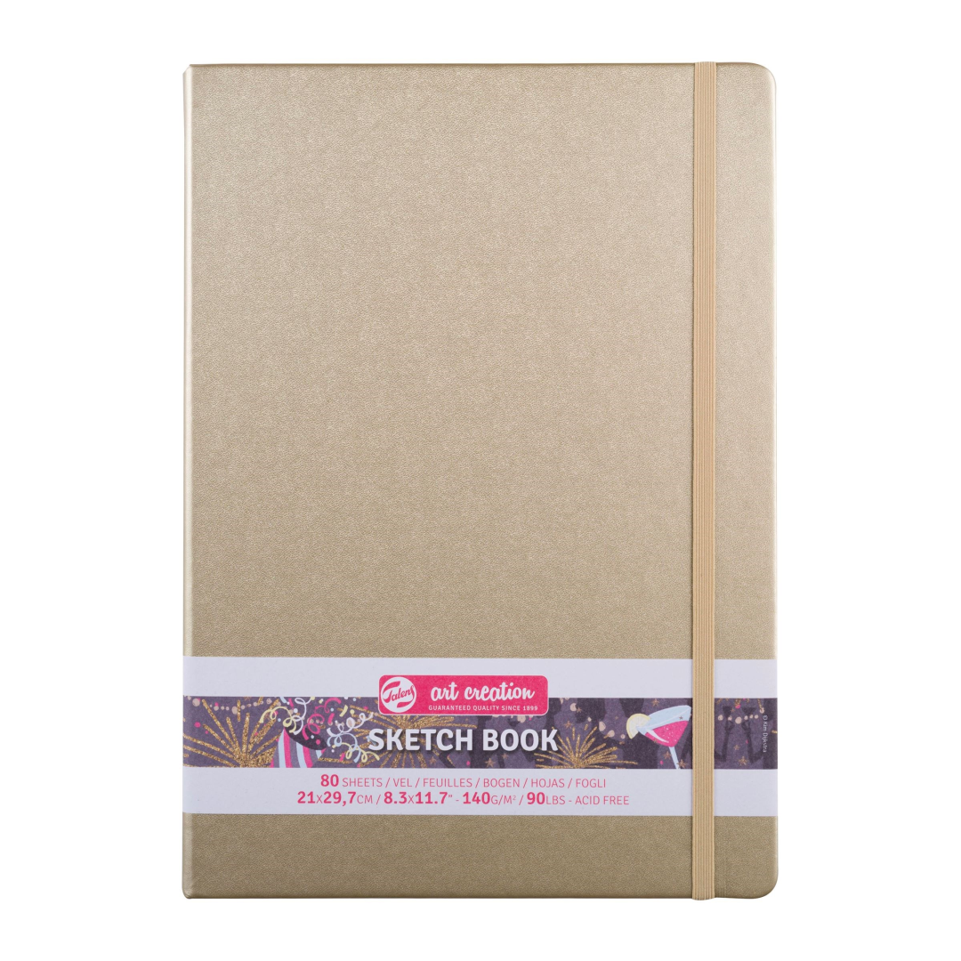 TAC Schetsboek 21x30 cm 140gr 80 vel Witgoud