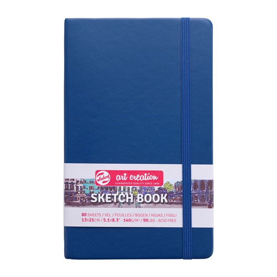 TAC Skizzenbuch 13x21 cm 140 g 80 Blatt Marineblau