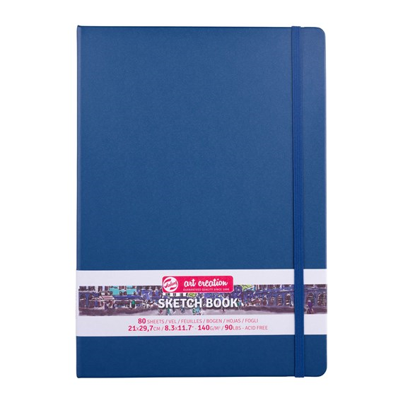 TAC Skizzenbuch 21x30 cm 140 g 80 Blatt Marineblau