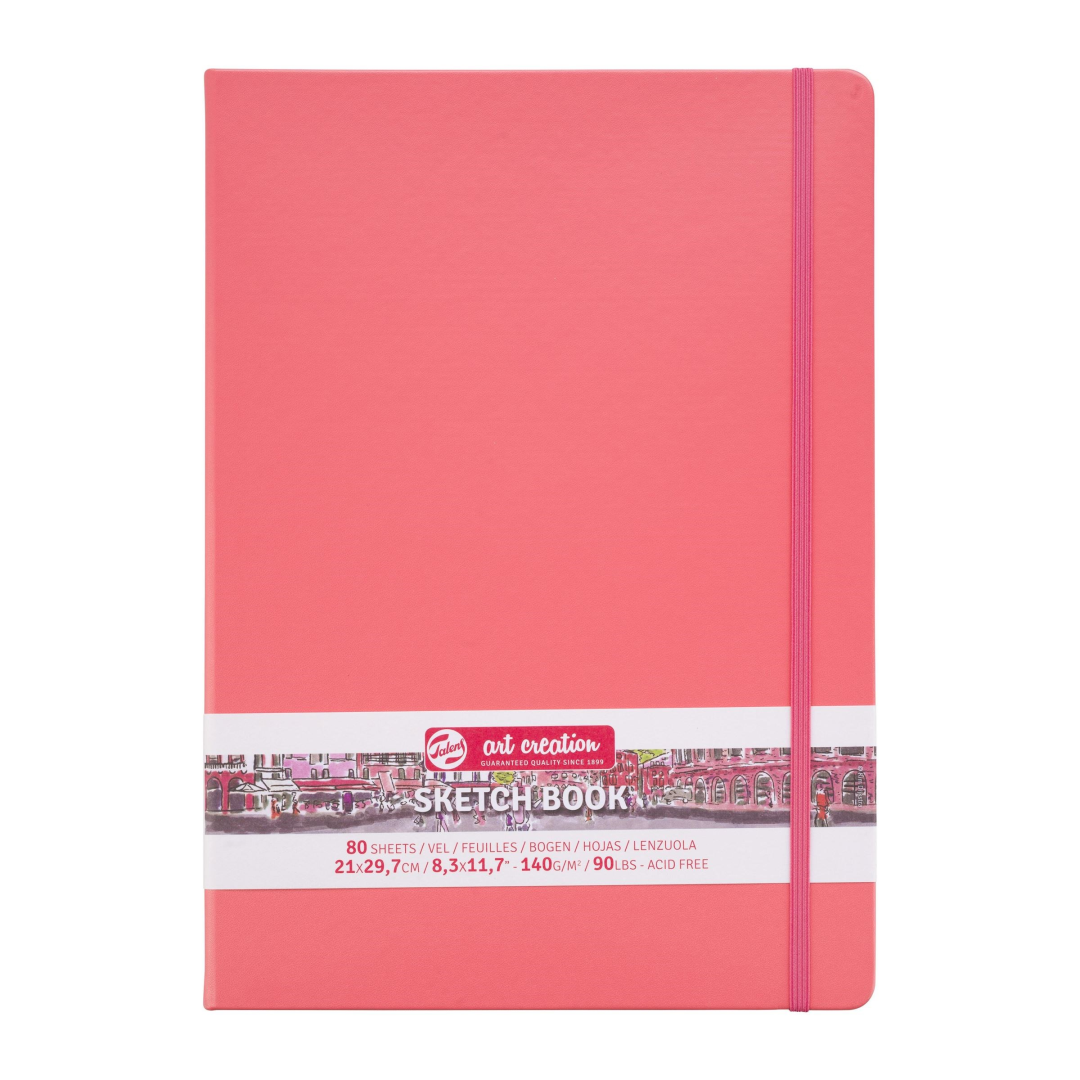 TAC Skizzenbuch 21x30 cm 140g 80 Blatt Korallenrot