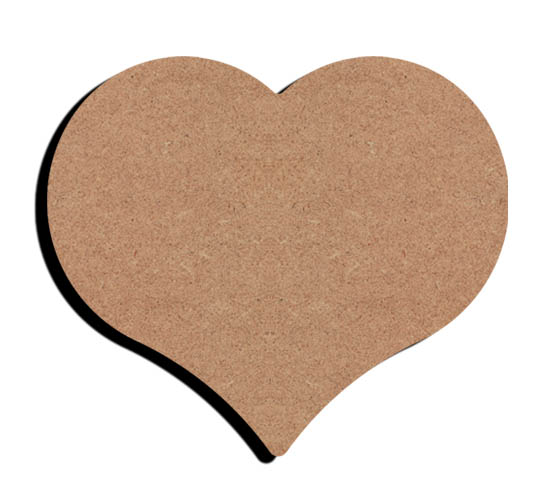 MDF-Figur Herz 15 cm