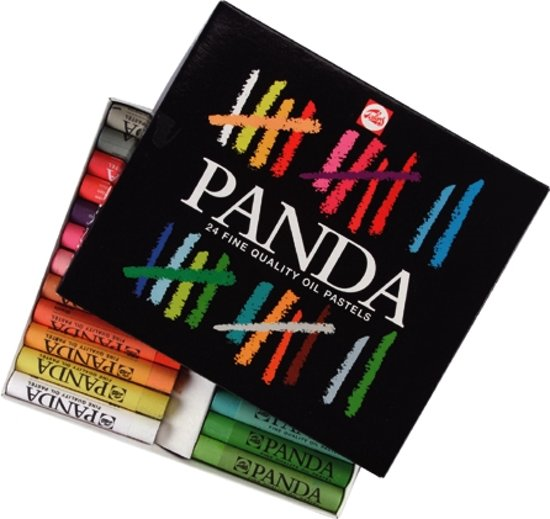 Panda Oliepastel Set 24 kleuren