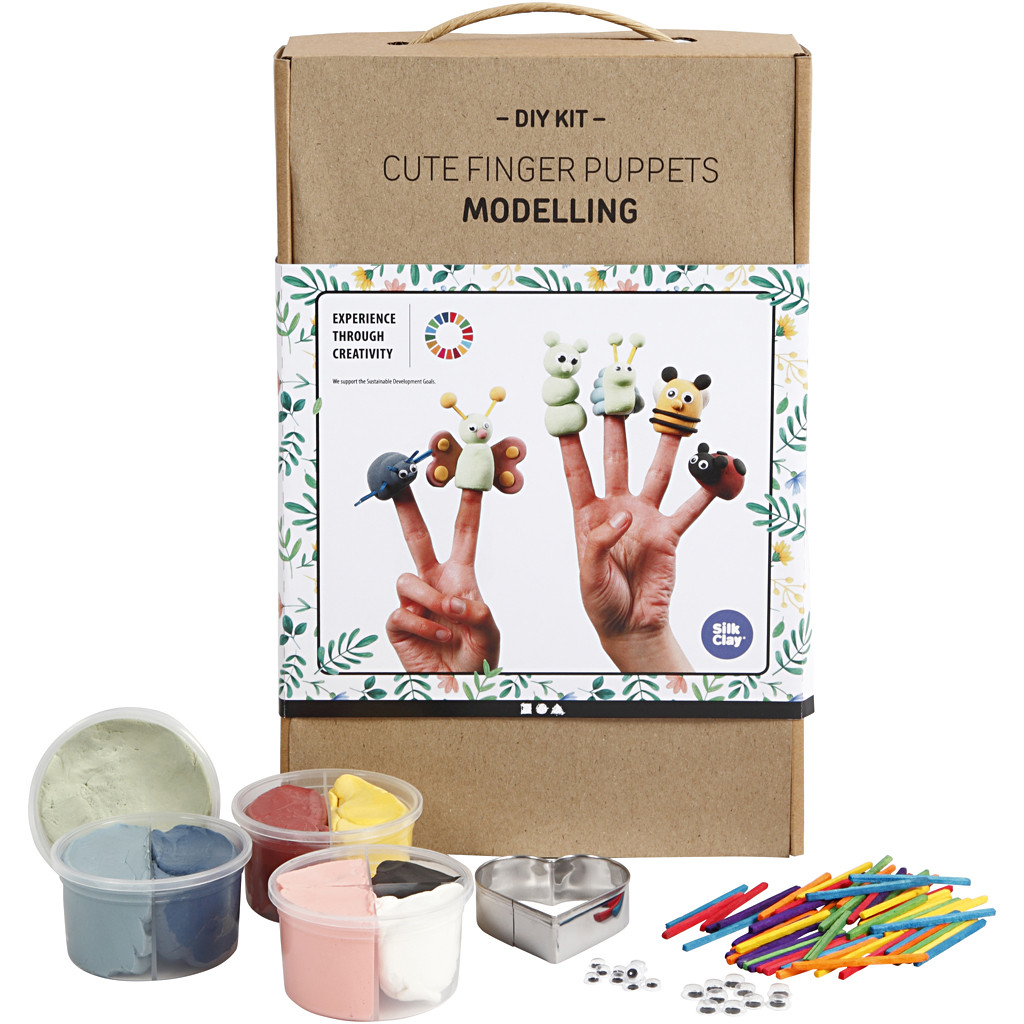 CC DIY-Set Süße Fingerpuppen töpfern