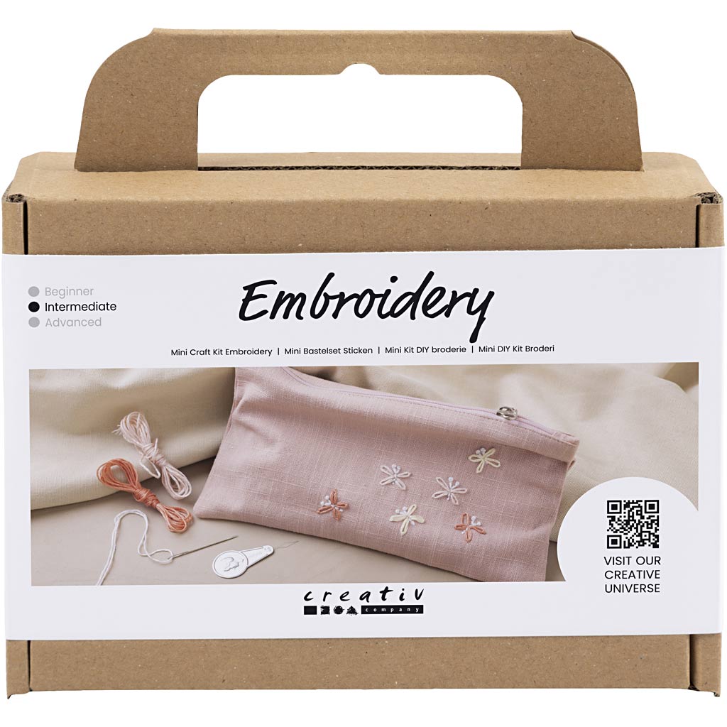 CC Mini Creative Box Sticken Clutch