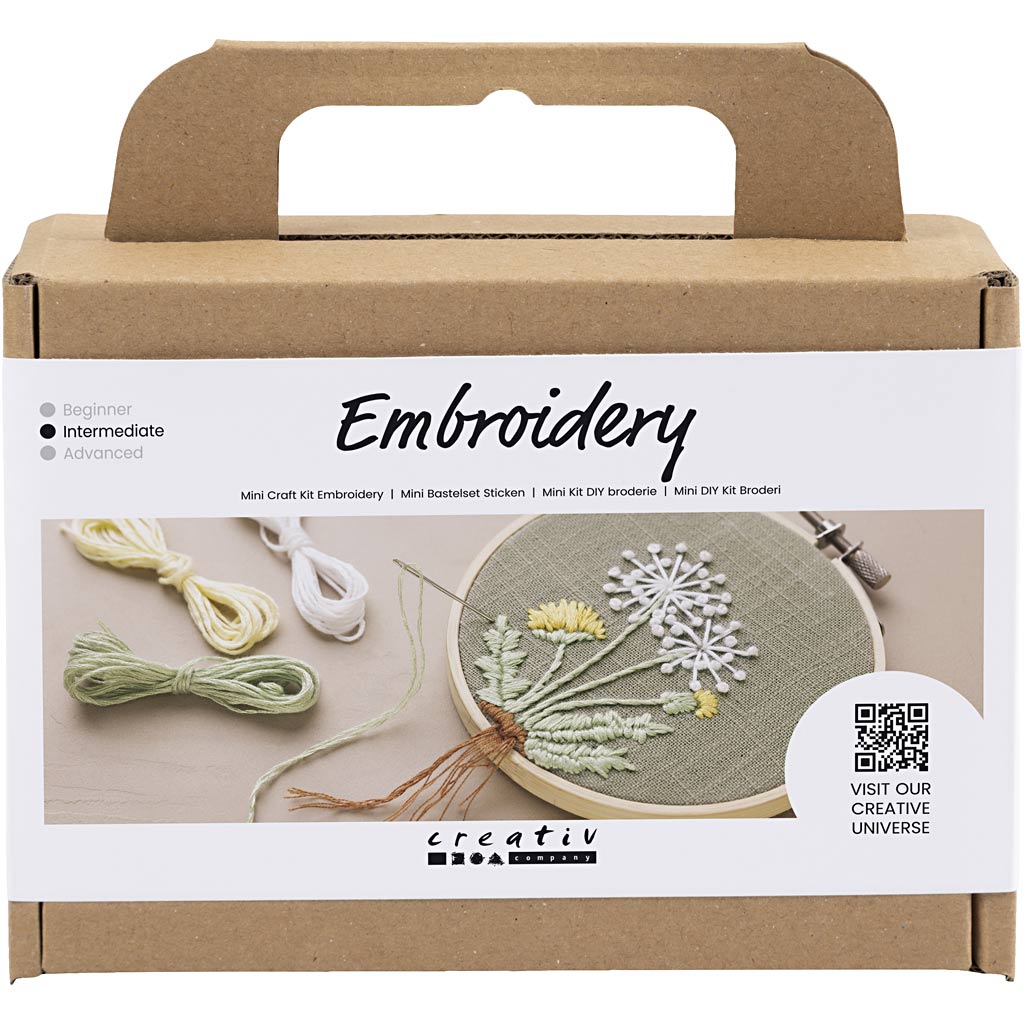 CC Mini Kreativbox Sticken Blumenrahmen